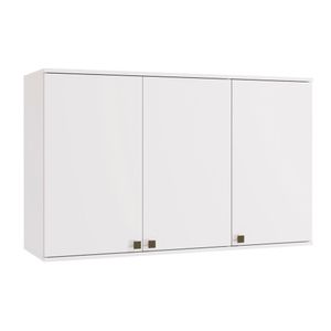 Armário Aéreo Celeste Kappesberg 100% Mdf 3 Portas Branco 120cm