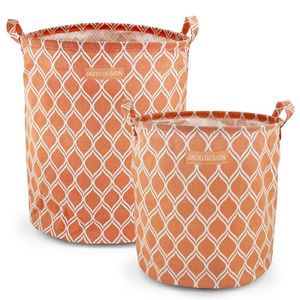 Conjunto De Cesto Para Roupa M E G Salmão - Listrada