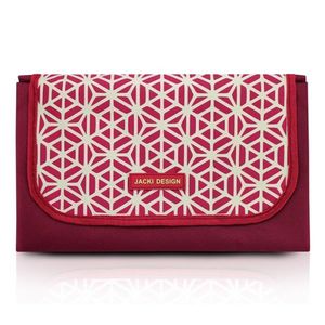 Tapete Para Piquenique Impermeável Tamanho Grande Bella Vitta Jacki Design Vermelho Escuro