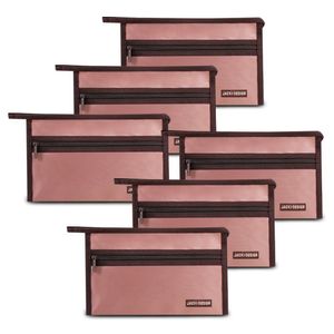 Kit De 6 Peças Necessaire Envelope Essencial-lembrancinha Rosa