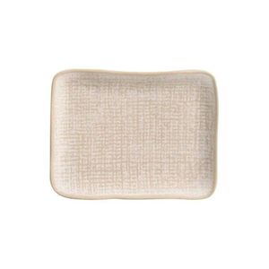 Travessa Retangular Rasa Juta Latte Pequena Off White Porto Brasil