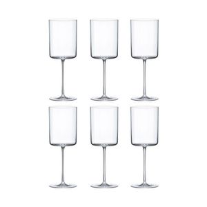 Conjunto 06 Taça Para água E Vinho Em Cristal 420 Ml Minimal Classic Oxford