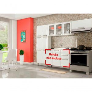 Cozinha Itatiaia Tarsila 3 Peças 3 Vidros Branca