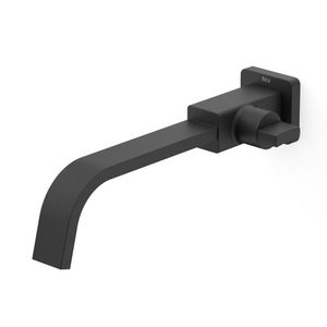 Torneira Para Lavatório De Parede Virtus Matte Black Matte Black