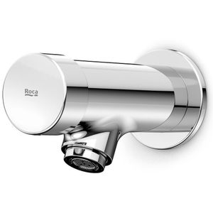 Torneira Para Lavatório De Parede Com Fechamento Automático Fluent Cromado