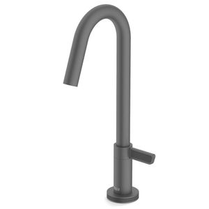 Torneira Para Lavatório De Mesa Bica Baixa Logic Grafite Matte