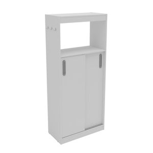 Armário Multiuso Com Duas Portas De Correr Branco
