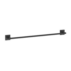 Toalheiro De Barra 600mm Up Design Moderno Preto Matte