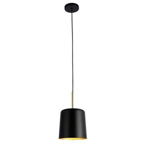 Pendente Bot Preto E Dourado 1xe27 - Bella Iluminação