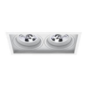 Spot Embutir Recuado Microborda Duplo Ar70 Branco - Interlight