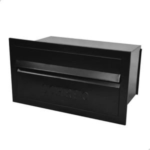 Caixa De Correios Toda Preta Com Tamanho 15,5x31,5x12cm