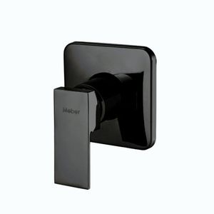 Kit 2 Acabamentos Para Monocomando De Chuveiro 2997 Axiom Slim Meber Metais Black