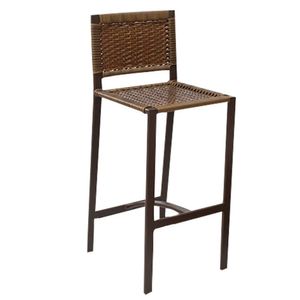 Banqueta Alta Modelo áscoli Marrom Fosco Marrom