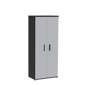 Armário Para Escritório Alto 02 Portas Pivotante Aac1600 Preto-cinza