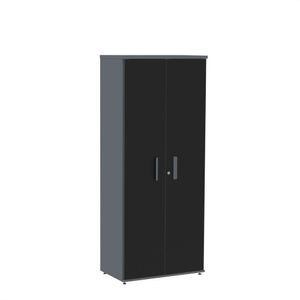 Armário Para Escritório Alto 02 Portas Pivotante Aac1600 Grafito-preto