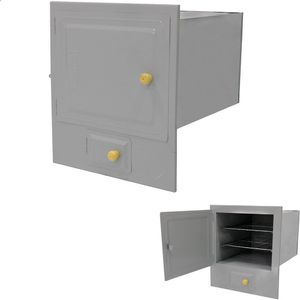 Forno Para Fogão A Lenha Nº 4 Com Cinzeiro Cinza