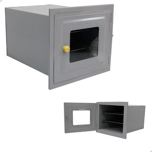 Forno Para Fogão A Lenha Nº 3 - Sem Cinzeiro Frente De Vidro Cinza
