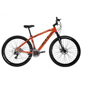 Bicicleta Aro 29 Gti Roma Alumínio 27v Freio Disco Mecânico Garfo Suspensão - Laranja Tam.15