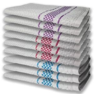 9 Panos De Prato Atoalhado Felpudo Premium Az+rs+rx