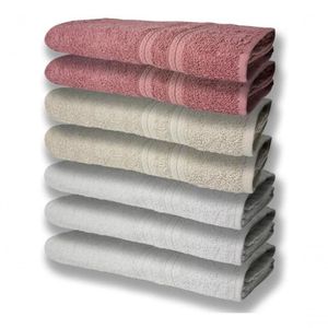 7 Toalhas Felpudas E Grossa 80x150 3 Branco 2 Bege 2 Rosê