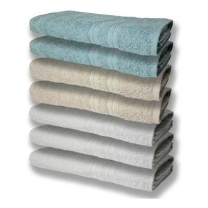 7 Toalhas Felpudas E Grossa 80x150 3 Branco 2 Bege 2 Verde