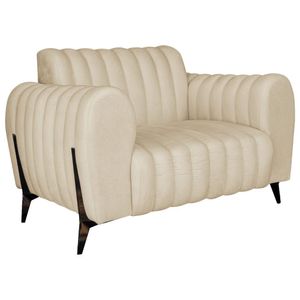 Poltrona Decorativa Zurique Suede Cor Bege