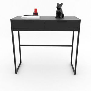 Aparador Industrial 2 Gavetas Metalon Preto Preto