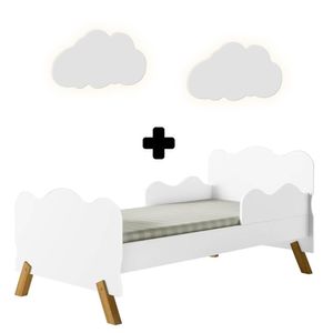 Cama Infantil Angel Vj 2 Luminárias Nuvem Cristal Divaloto