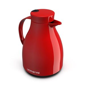 Garrafa Térmica 1 Litro Com Gatilho Paris Unitermi Vermelha