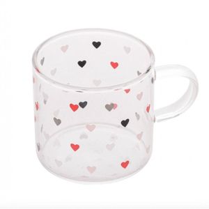 Kit 6 Canecas De Vidro Love 125 Ml - Lyor