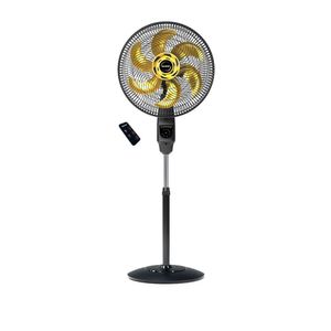Ventilador De Coluna Mallory Chronos 40 Cm Preto E Dourado 220V