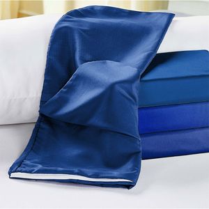 Capa Para Travesseiro De Corpo 1,40x0,45m Rafaela 1 Peça - Azul Royal