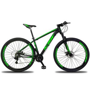 Bicicleta Aro 29 Ksw Xlt 24 Marchas Shimano Freio Hidraulico tamanho Do Quadro:21" Preto/verde