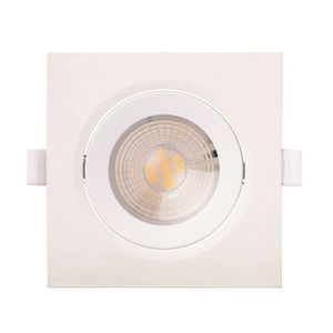 Spot Led Embutir Quadrado 7w Direcionável 6500k Luz Branca Avant