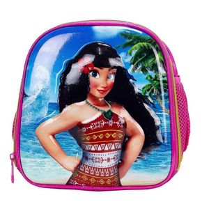 Lancheira Térmica Infantil Moana Alto Relevo Rosa