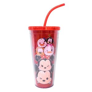 Copo Cubos De Gelo Vermelho Mickey Minnie Tsum Tsum 600 Ml