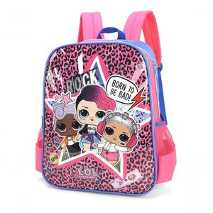 Mochila Costas Infantil Lol Luxcel Rock Rosa