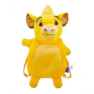 Mochila Costas Pelucia Infantil Simba Rei Leão 43x31 Cm Disney