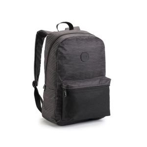 Mochila Costa Escolar Bolso Na Frente Denlex Preto Listardo