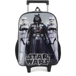 Mochila Rodinha Infantil Star Wars Darth Vader Luxcel
