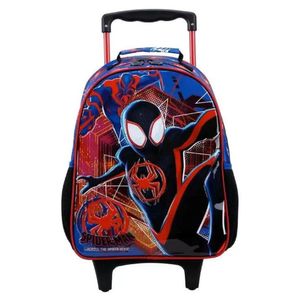 Mochila Rodinha Infantil Escolar Menino Homem Aranha Spider Man Miles Morales Xeryus