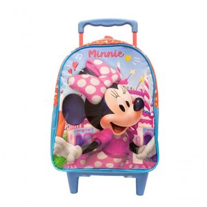 Mochila Rodinha Infantil Escolar Menina G Minnie Dinsey Xeryus Rosa