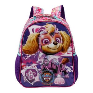 Mochila Costas Infantil Escolar Menina Patrulha Canina Skyie Paw Patrol Rosa 11792