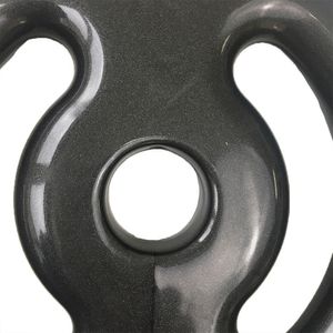 Anilha Emborrachada Vazada Ahead Sports 4kg Preta