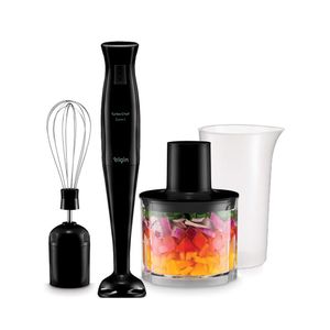 Conjunto Mixer Turbo Chef 200w 3 Em 1 Elgin Preto 110V