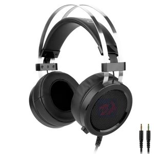 Fone Gamer Redragon H901 Scylla - Com Fio - Preto - Prata