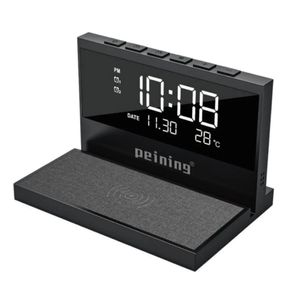 Carregador Indução + Relógio Despertador Com Mostrador Led Inteligente