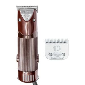 Kit Máquina De Tosa Oster Pro A5 Golden + Lâmina 10 Extra 220V