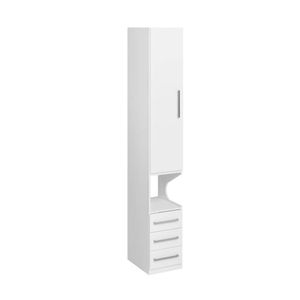 Guarda-roupa De 1 Porta Com Mesa De Cabeceira 1416 Esquerdo Branco