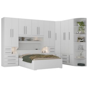Dormitório Queen Size Completo 1222 Branco